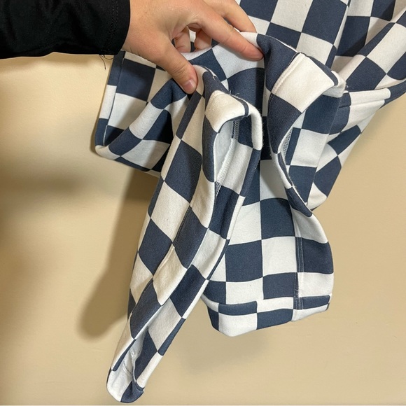 Grayson Threads Checkered Cropped Wide Leg Sweatpants - Picture 5 of 11